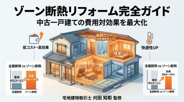 ゾーン断熱リフォーム完全ガイド｜中古一戸建ての費用対効果を最大化