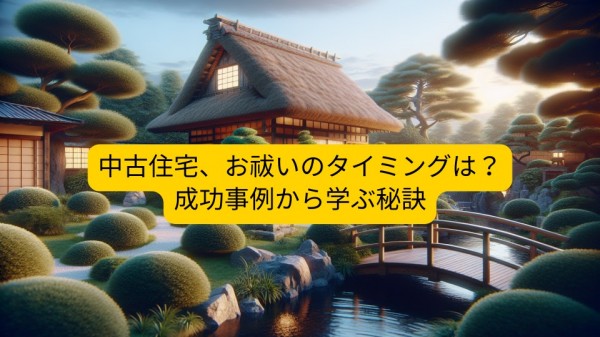 中古住宅、お祓いのタイミングは？成功事例から学ぶ秘訣