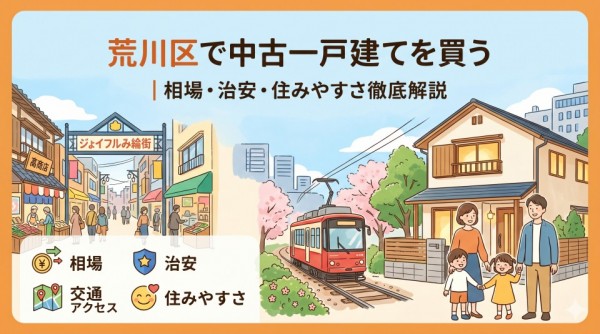 荒川区で中古一戸建てを買う｜相場・治安・住みやすさ徹底解説