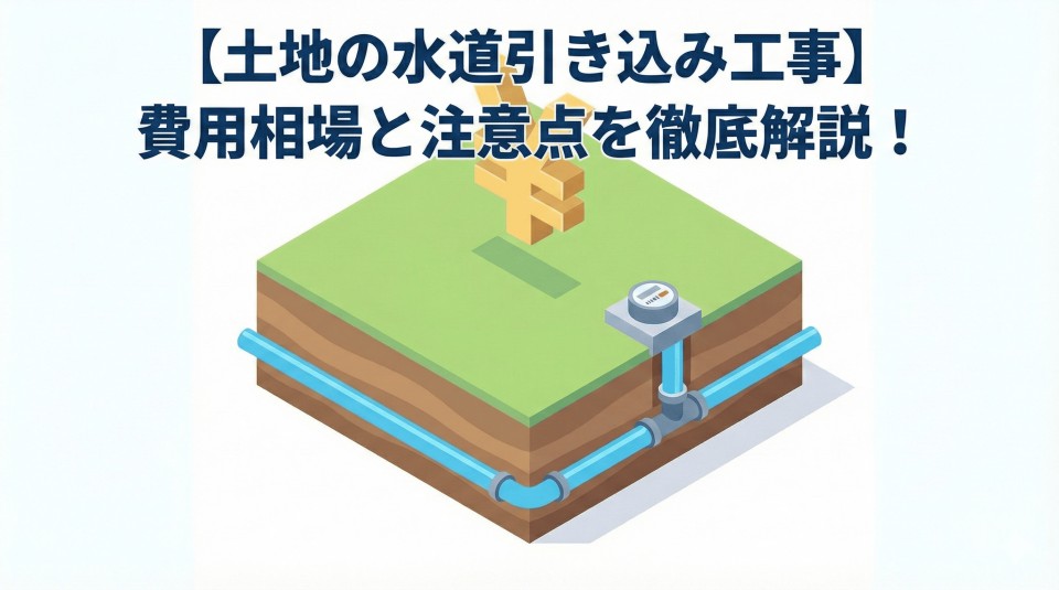 【土地の水道引き込み工事】費用相場と注意点を徹底解説！のイメージ図