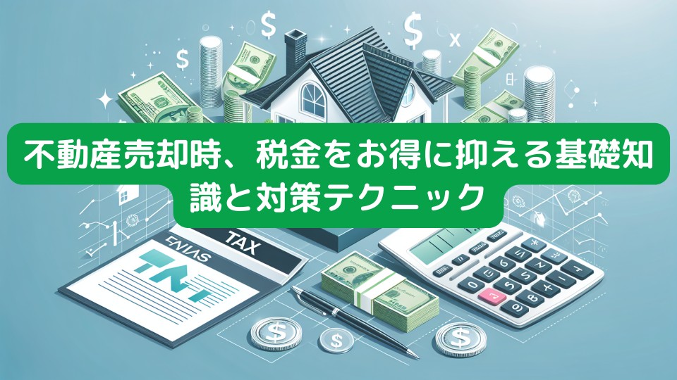 不動産売却時、税金をお得に抑える基礎知識と対策テクニック