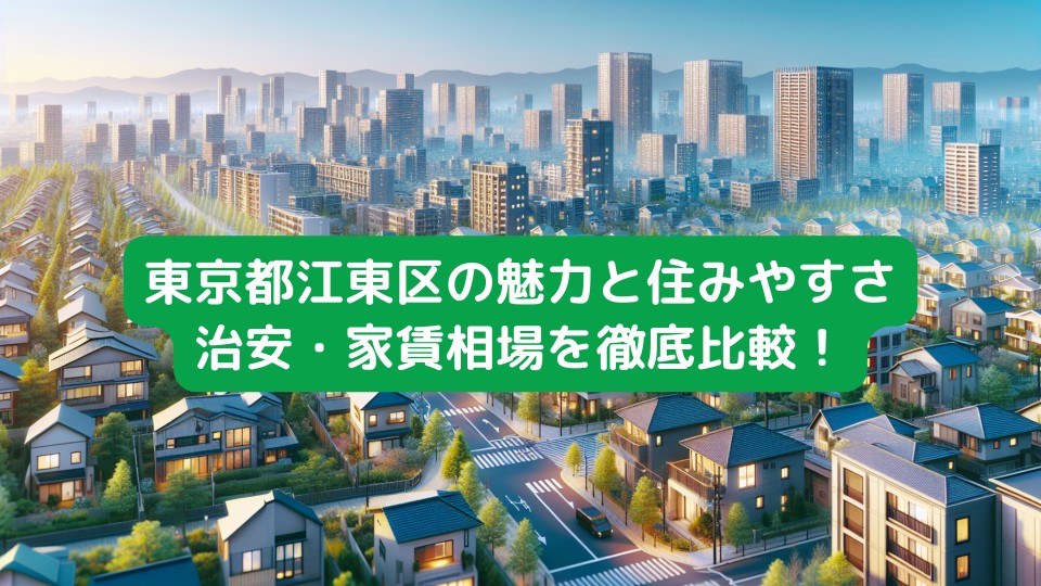 東京都江東区の魅力と住みやすさ：治安・家賃相場を徹底比較！