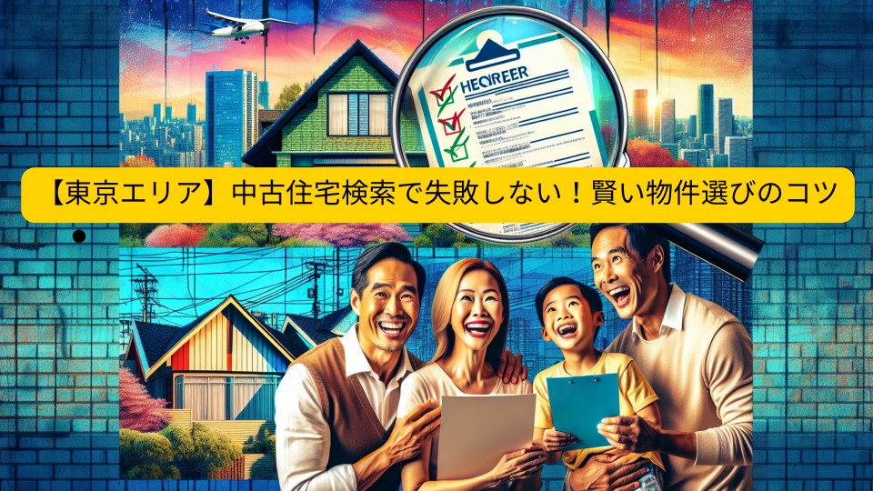 【東京エリア】中古住宅検索で失敗しない！賢い物件選びのコツ