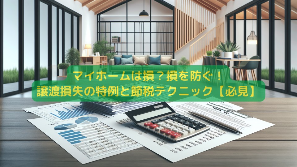 マイホームは損?損を防ぐ!譲渡損失の特例と節税テクニック【必見】
