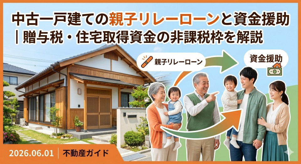 親子リレーローンと資金援助|贈与税・住宅取得資金の非課税枠を解説のイメージ画像