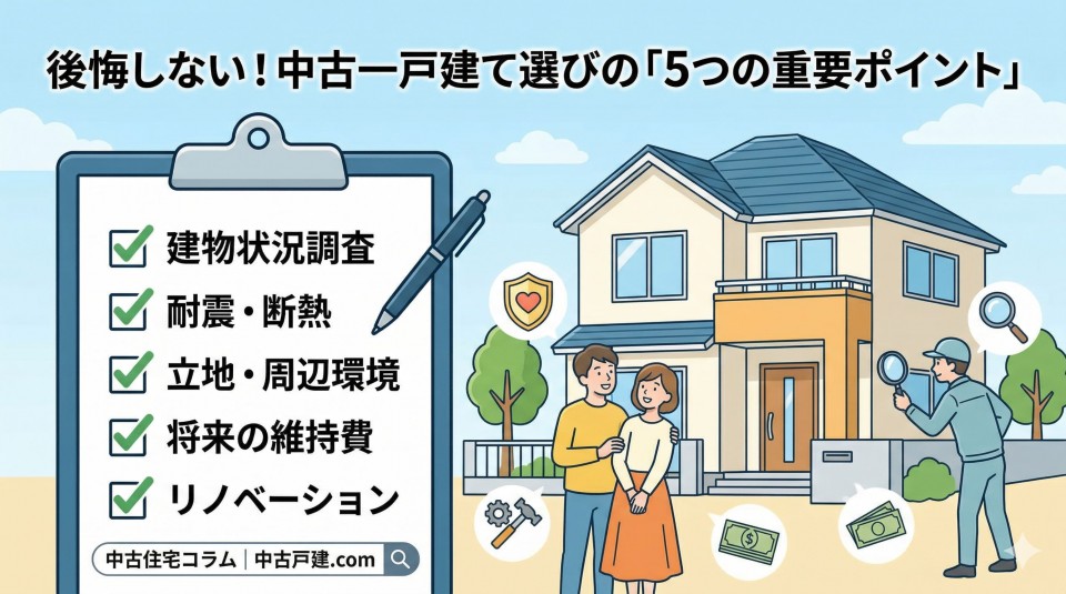 資産価値が落ちにくい中古一戸建ての条件10選のイメージ画像